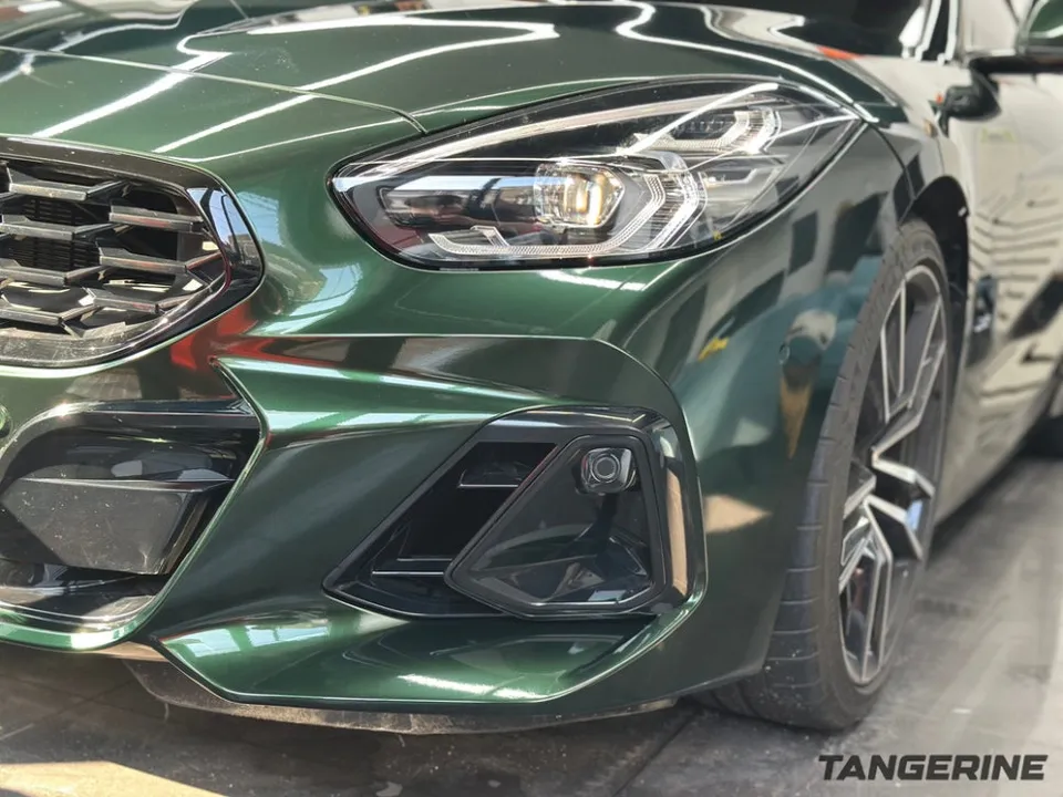 BMW Z4 vinyl wrap - BMW Z4 Vinyl Wrap Review: Midnight Green Color Change photo 5