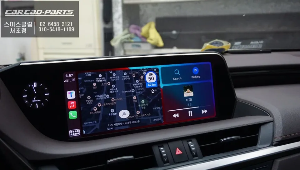 Lexus ES 300hのAndroid Auto・CarPlay取付事例 施工写真 1-2