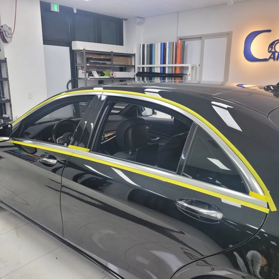 Mercedes-Benz S-Classのカーラッピング事例 施工写真 5
