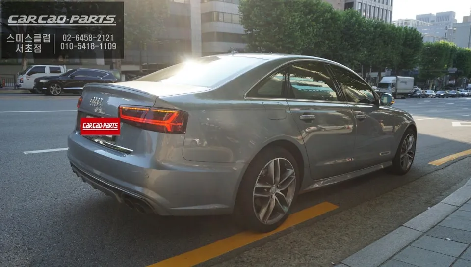 Audi A6のAndroid Auto・CarPlay取付事例 施工写真 4-2