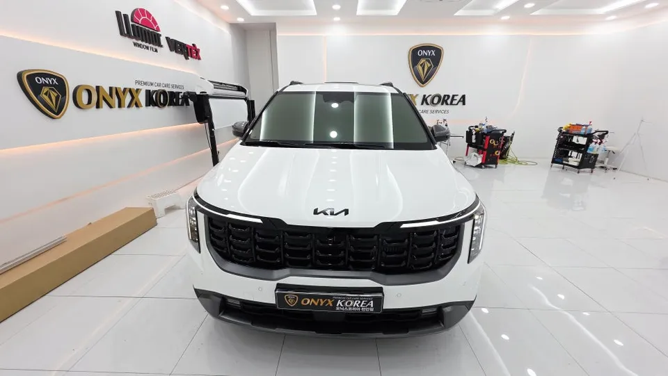 Kia Carnivalのガラスコーティング事例|韓国での施工費用目安 施工写真 3-3