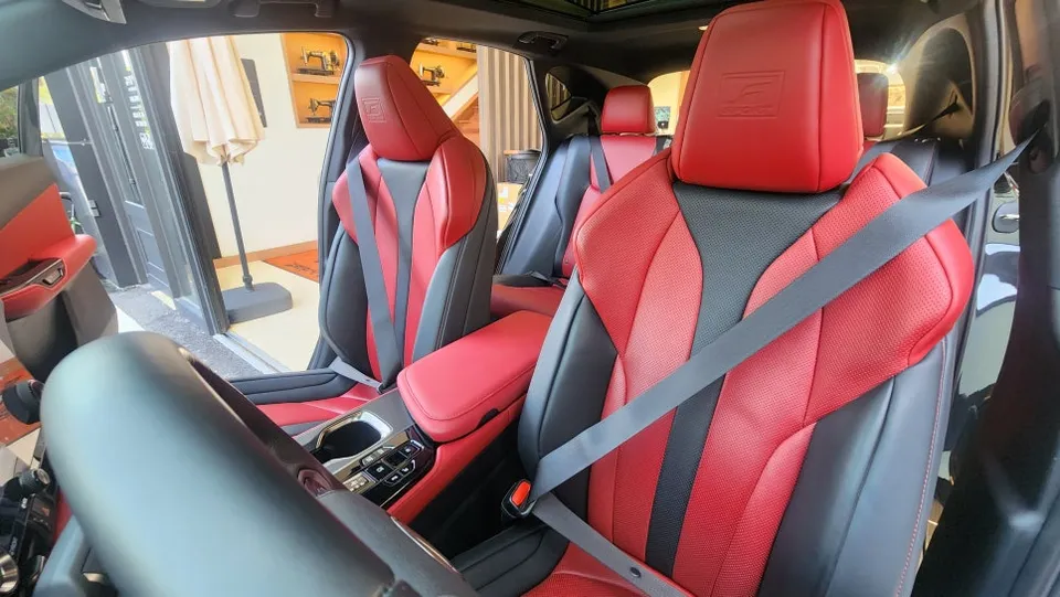 Lexus NX Interior Customization Review — Red Seatbelts photo 2