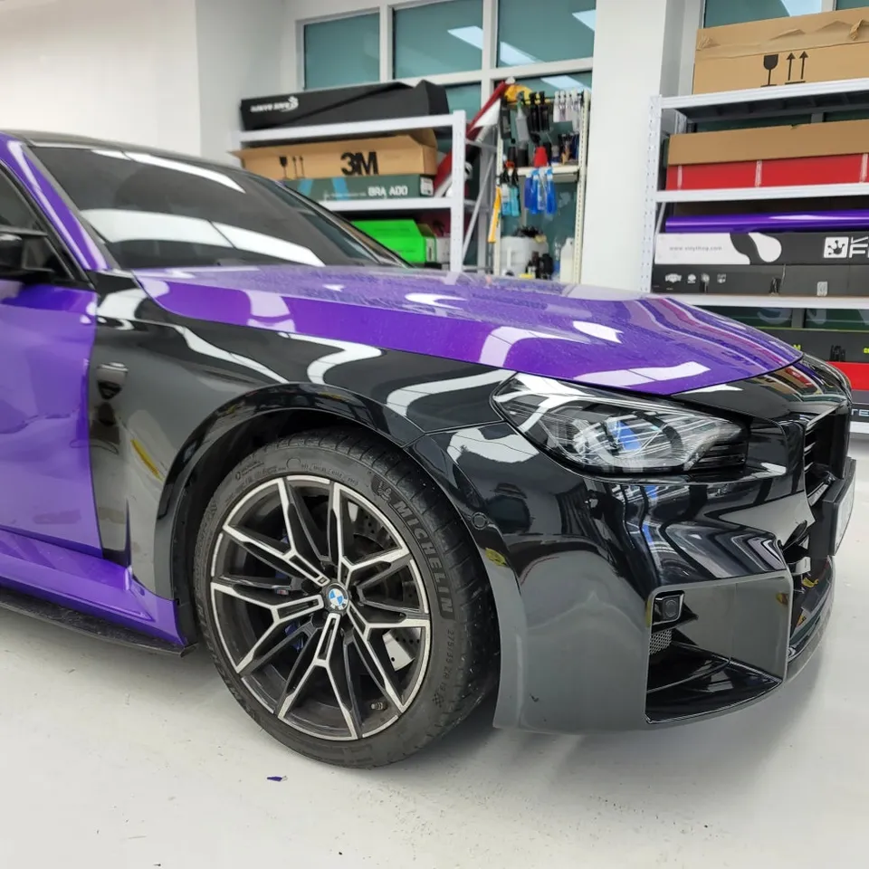 BMW M2 vinyl wrap - BMW M2 Vinyl Wrap Installation Review & Cost photo 4