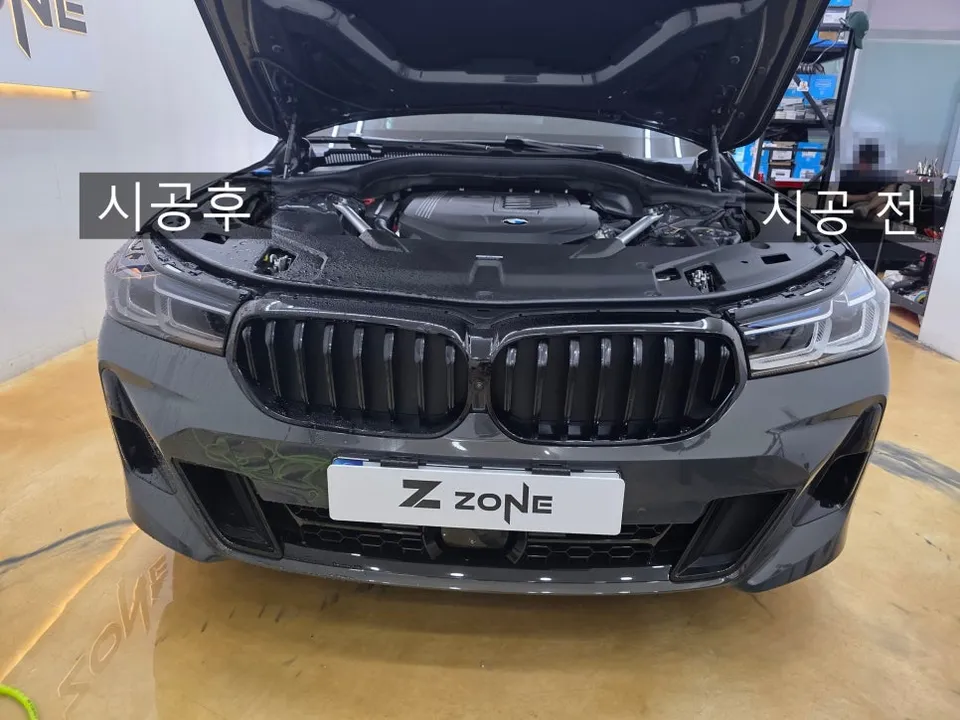 BMW 6 Series GTのPPF施工事例|ライト・トランク保護 施工写真 2-2