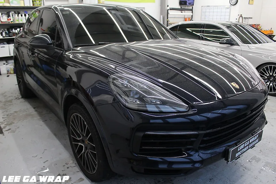 Porsche Cayenne vinyl wrap - Porsche Cayenne Vinyl Wrap Review: Midnight Purple Cost & Results photo 3