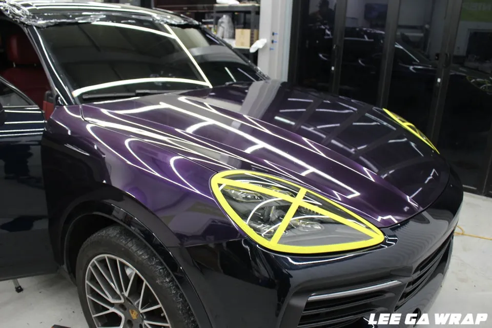 Porsche Cayenne vinyl wrap - Porsche Cayenne Vinyl Wrap Review: Midnight Purple Cost & Results photo 5