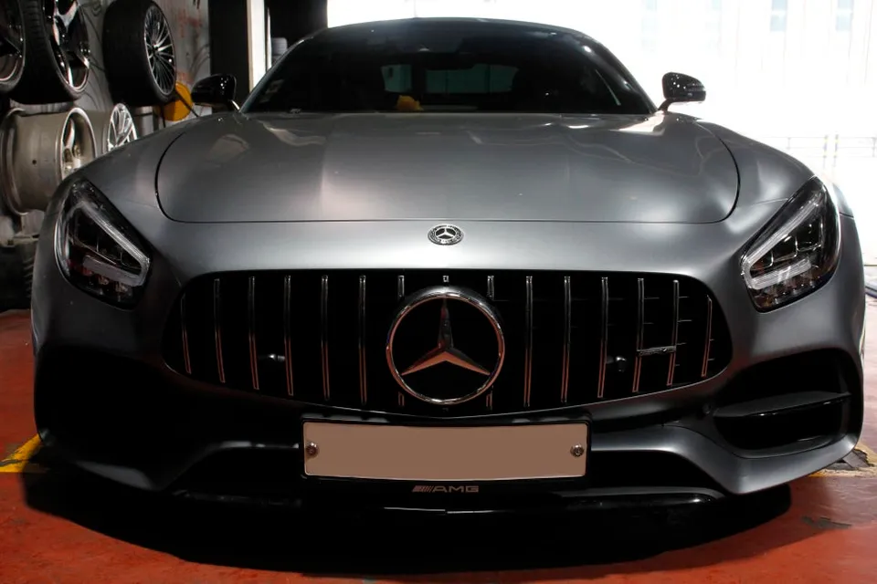 Mercedes-Benz AMG GT wheel repair installation result