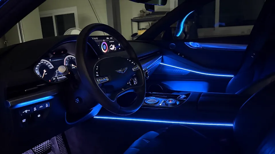 Genesis G80 RG3 Ambient Lighting Upgrade Review photo 2