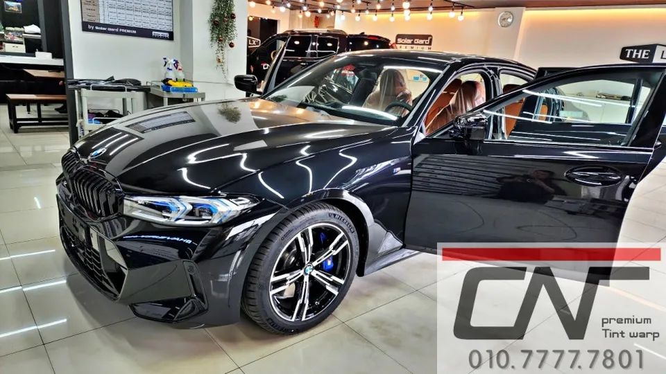 BMW 3 Series G20 window tinting installation result