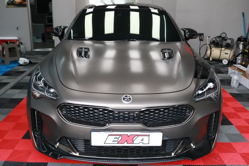 Kia Stinger vinyl wrap installation result