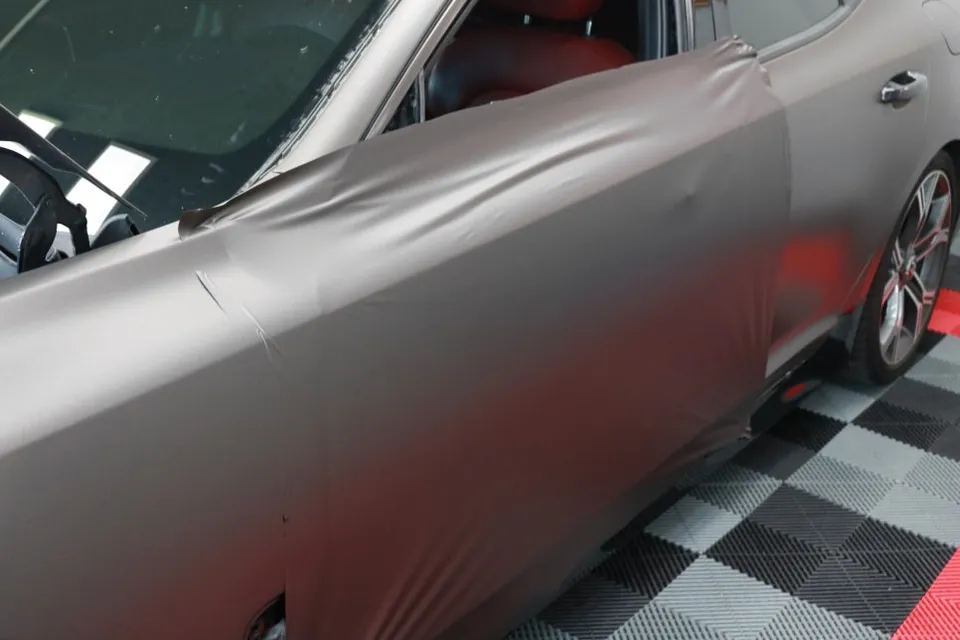 Kia Stinger vinyl wrap - Kia Stinger Vinyl Wrap Restoration Review: 3M Matte Charcoal Meta photo 4