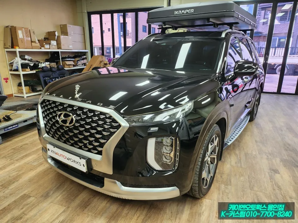 Hyundai PalisadeのAndroid Auto・CarPlay取付事例 施工写真 1-1
