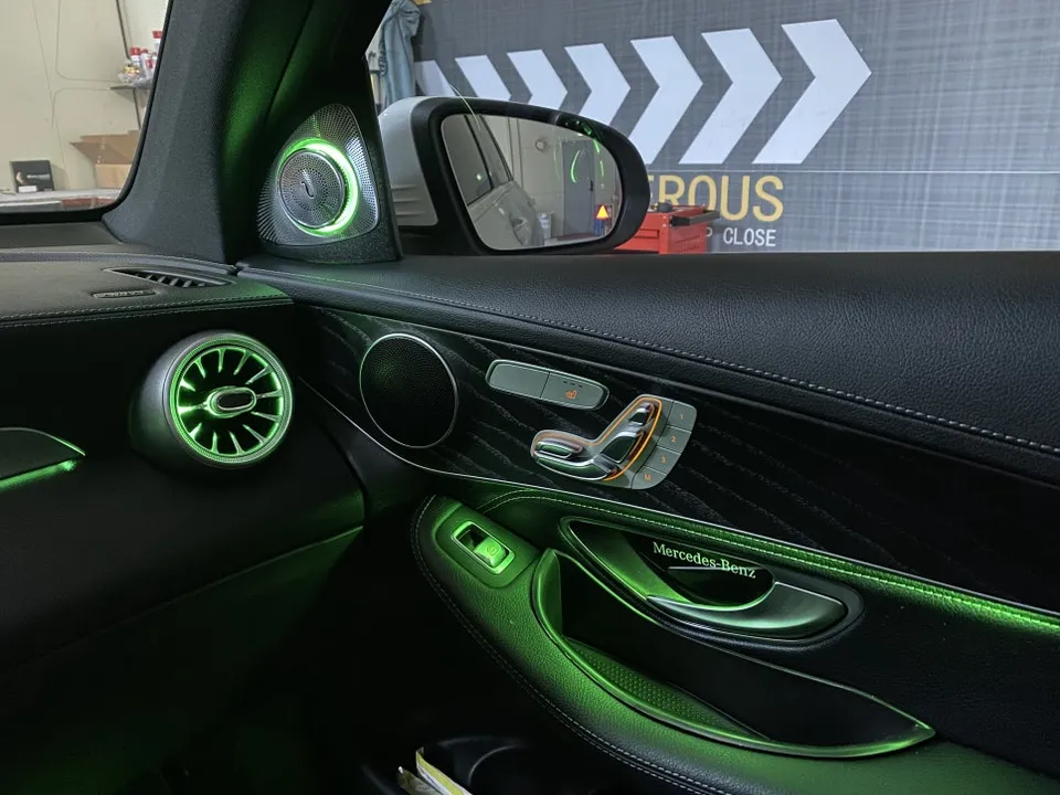 Mercedes-Benz GLC ambient lighting - Mercedes-Benz GLC Ambient Lighting Upgrade - Brighter Interior LE photo 3