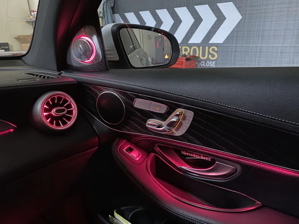 Mercedes-Benz GLC ambient lighting - Mercedes-Benz GLC Ambient Lighting Upgrade - Brighter Interior LE photo 4