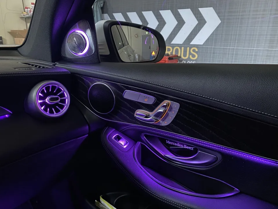 Mercedes-Benz GLC ambient lighting - Mercedes-Benz GLC Ambient Lighting Upgrade - Brighter Interior LE photo 5