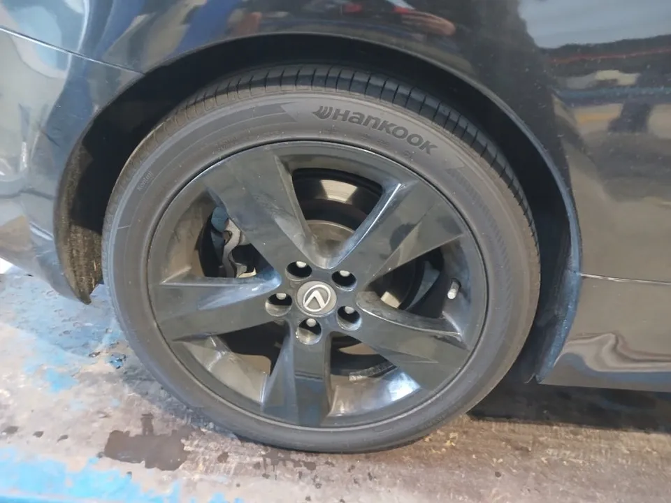 Lexus IS250 Wheel Repair & Refinishing — Same-Day Silver Finish Before