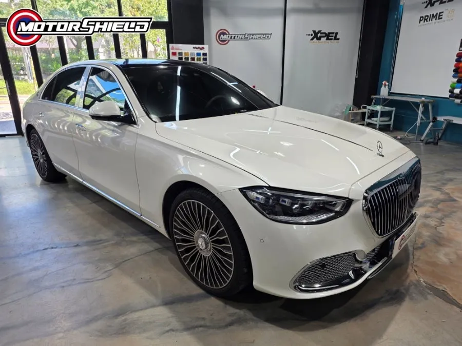 Mercedes-Benz S-Classのカーラッピング事例|費用目安・仕上がり 施工写真 1-2
