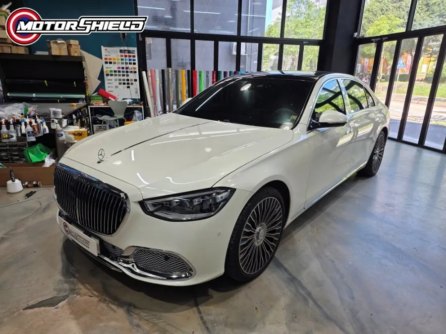 Mercedes-Benz S-Classのカーラッピング事例|費用目安・仕上がり 施工写真 2-2