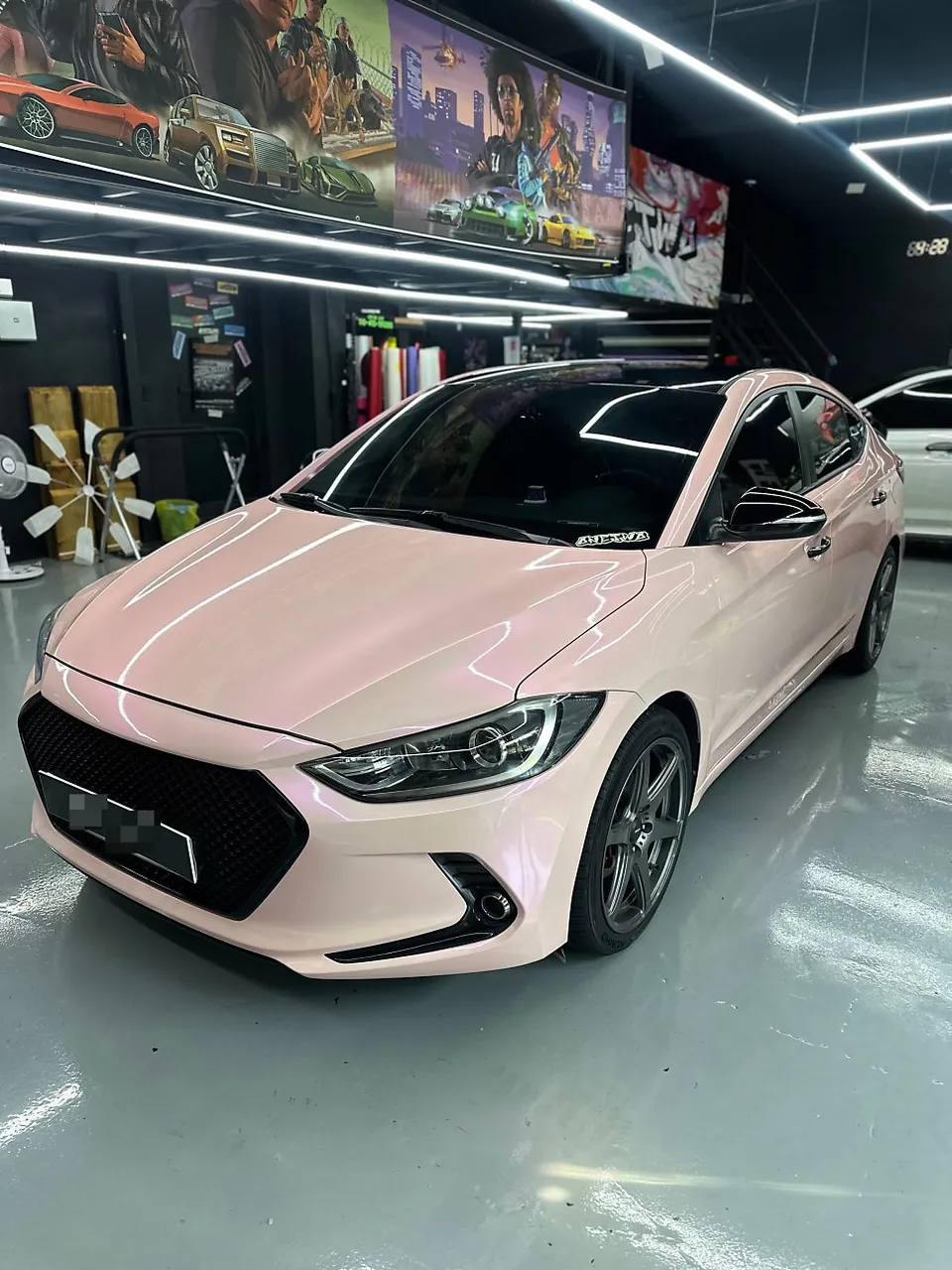 Hyundai ElantraのPPF施工事例 施工写真 3-2