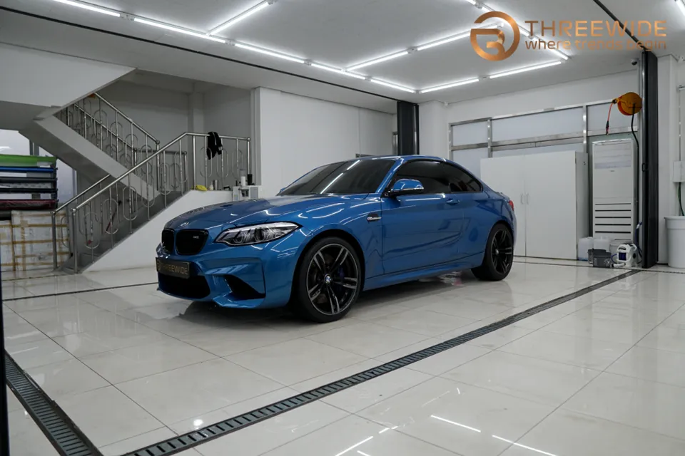BMW M2のカーラッピング事例 施工写真 4-1