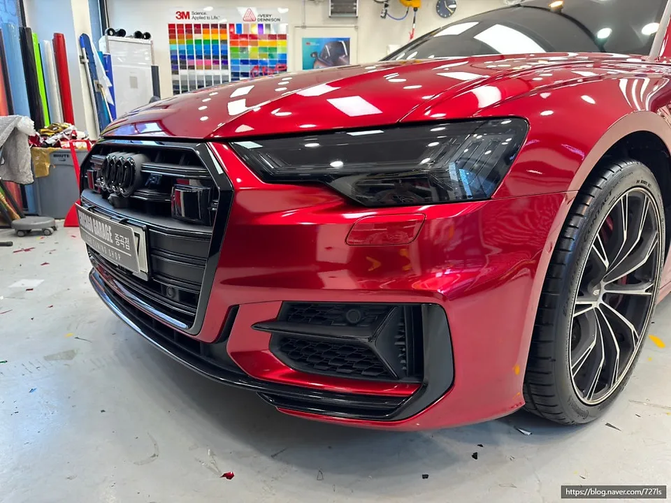 Audi A6のPPF施工事例｜イノテック製フィルムの仕上がり 施工写真 3-1