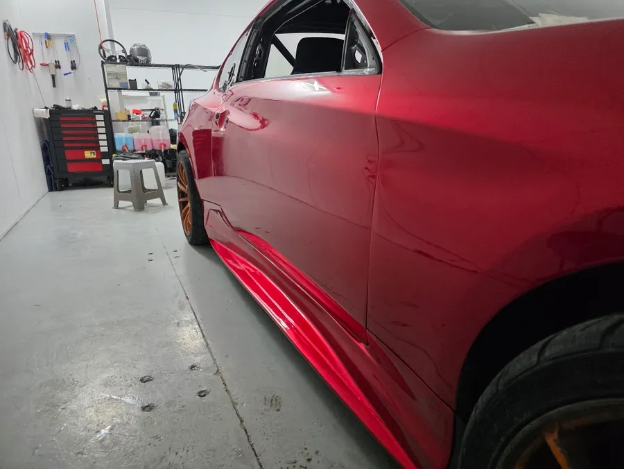 Hyundai Genesis Coupe vinyl wrap - Hyundai Genesis Coupe Vinyl Wrap Review: Intense Red Transformati photo 6