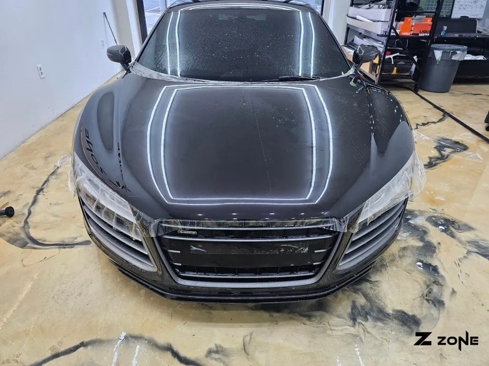 Audi R8のPPF施工事例|費用目安と仕上がり 施工写真 1-2