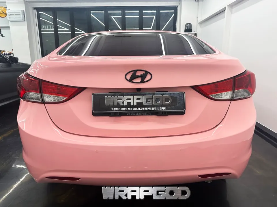 Hyundai Elantra MDのカーラッピング事例|チェリーブラッサム 施工写真 3-2