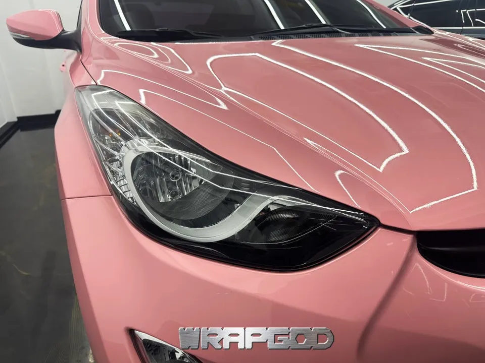 Hyundai Elantra MDのカーラッピング事例|チェリーブラッサム 施工写真 2-3