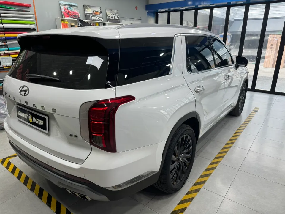 Hyundai Palisadeのカーラッピング事例|費用目安・仕上がり 施工写真 1-2