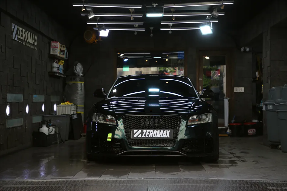 Audi A5 vinyl wrap - Audi A5 Vinyl Wrap Review: Gloss Green Black Silk Upgrade photo 3