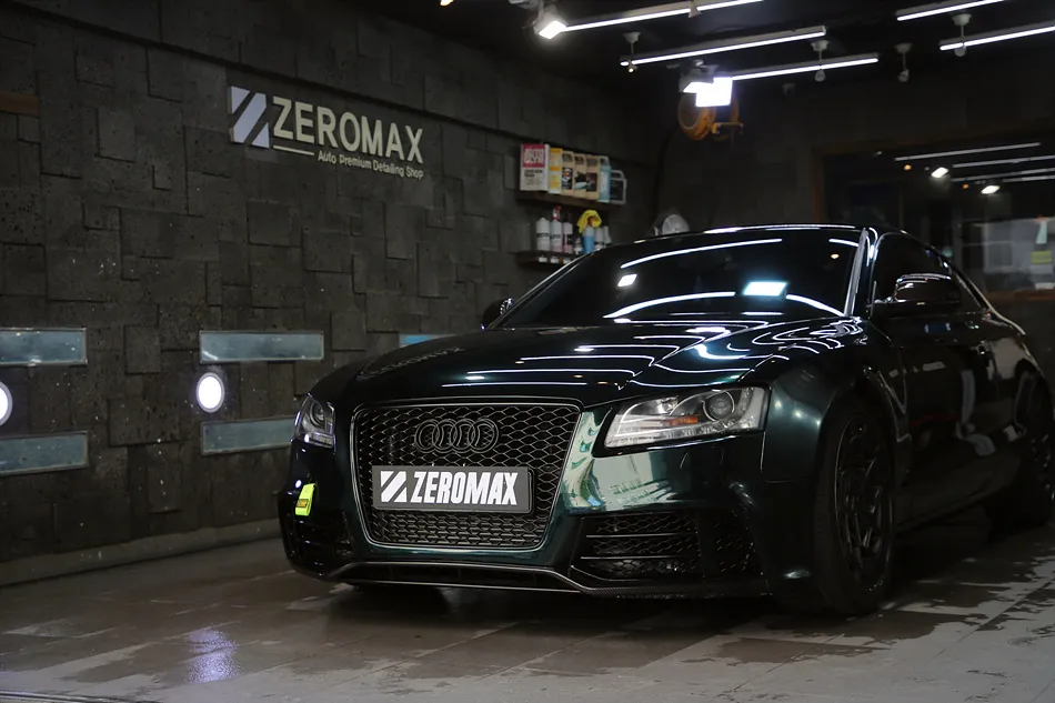 Audi A5 vinyl wrap - Audi A5 Vinyl Wrap Review: Gloss Green Black Silk Upgrade photo 4