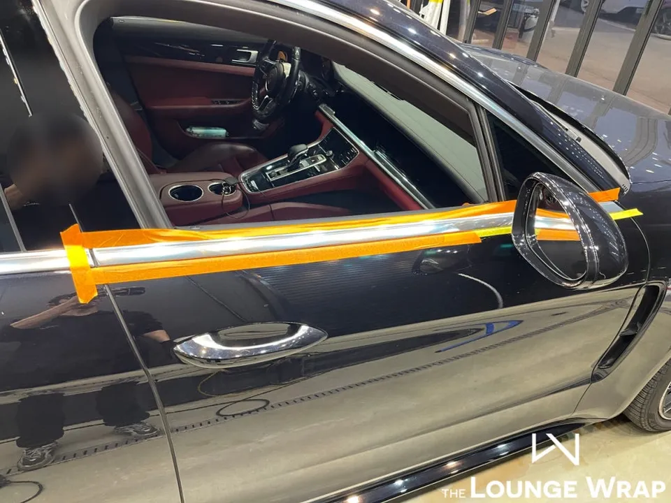Porsche Panameraのカーラッピング事例 施工写真 5