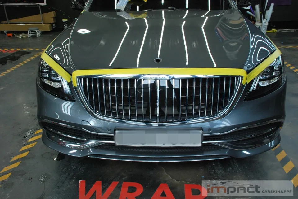 Mercedes-Benz Maybachのカーラッピング事例|費用目安・仕上がり 施工写真 3-1