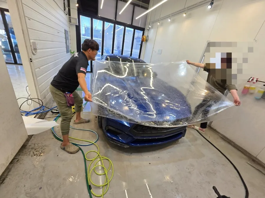 Ford Mustang PPF施工事例|韓国での実例と費用目安 施工写真 3-1