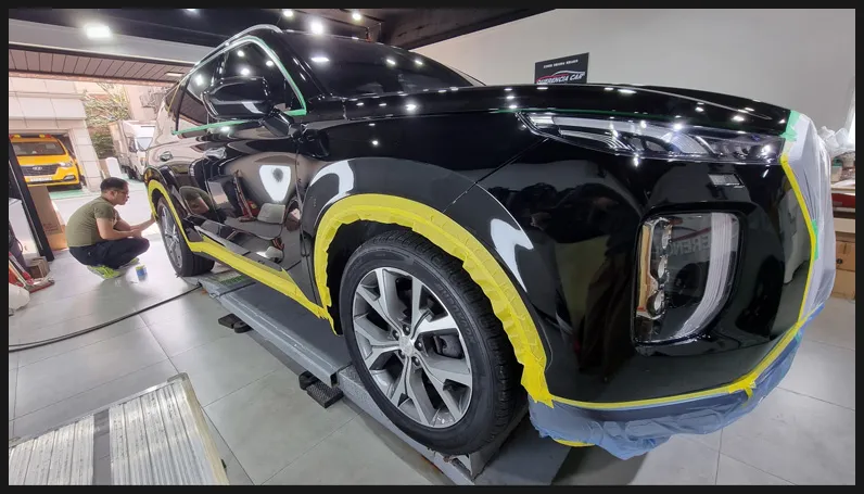 Hyundai Palisadeのガラスコーティング事例|費用目安・仕上がり 施工写真 1-3