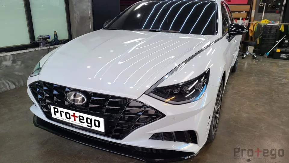 Hyundai SonataのPPF施工事例｜BCピラー再施工の理由 写真