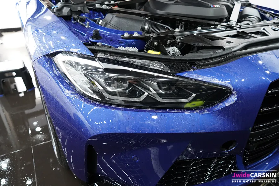 BMW M3のPPF施工事例｜無光PPFで質感を向上 施工写真 2-2