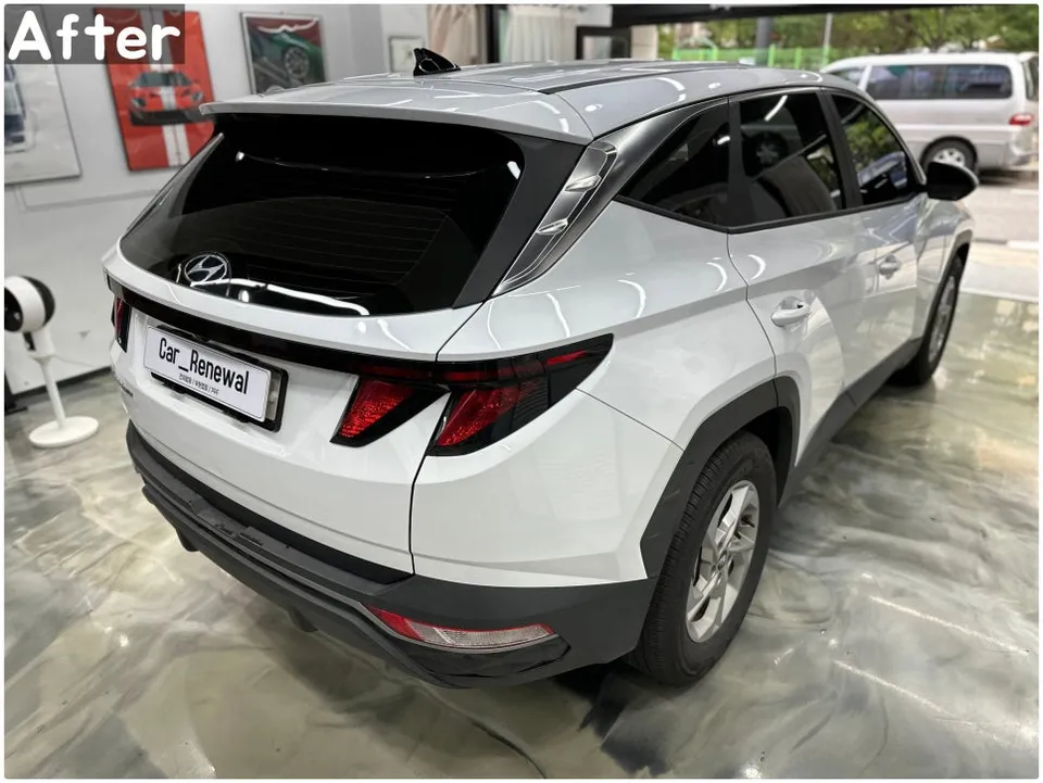 Hyundai Tucsonのカーラッピング事例|費用目安・仕上がり 施工写真 2-3