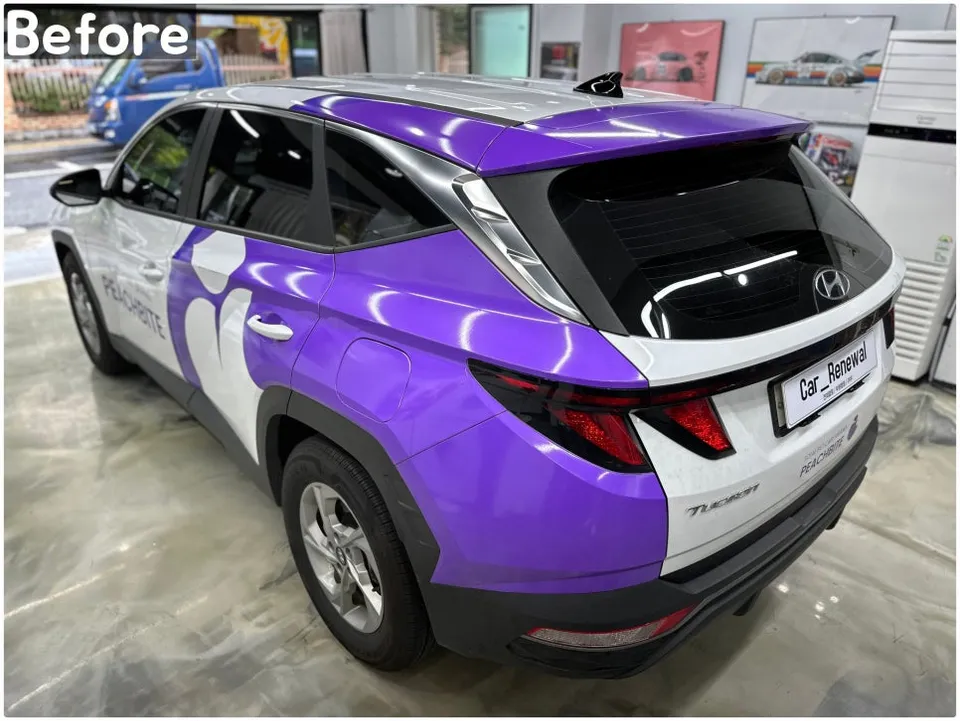 Hyundai Tucsonのカーラッピング事例|費用目安・仕上がり 施工写真 3-3