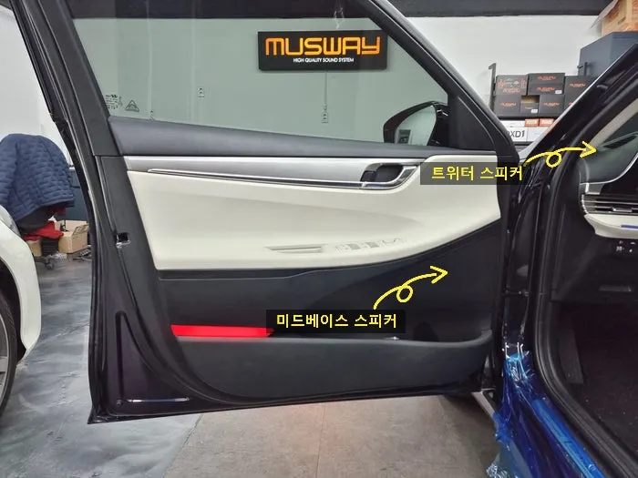 Hyundai Grandeur IGのカーオーディオ施工事例 施工写真 1-2