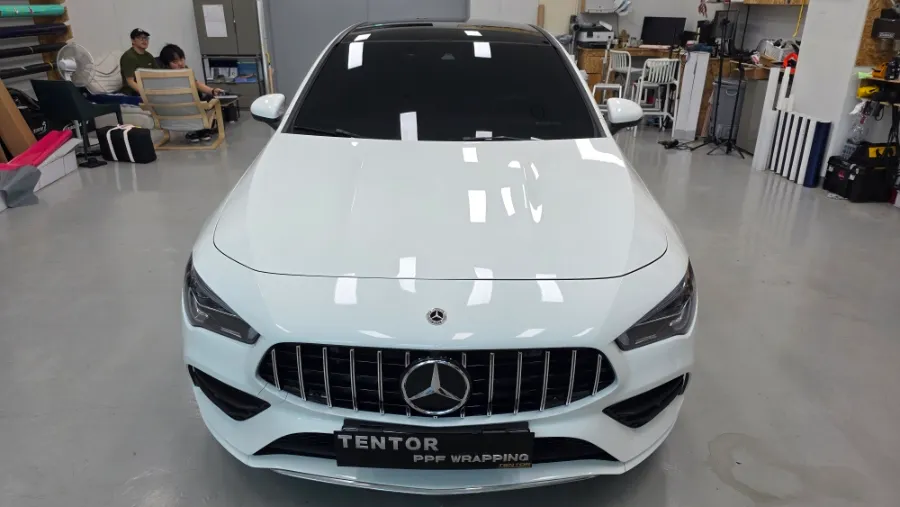 Mercedes-Benz CLA PPF Review — Satin Black Color PPF vs. Wrapping photo 2