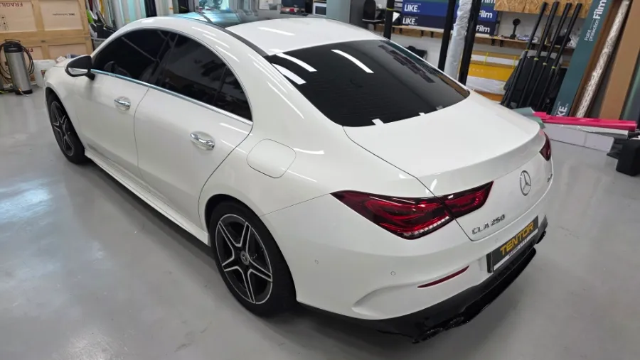 Mercedes-Benz CLA ppf - Mercedes-Benz CLA PPF Review — Satin Black Color PPF vs. Wrapping photo 3