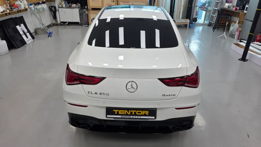 Mercedes-Benz CLA ppf - Mercedes-Benz CLA PPF Review — Satin Black Color PPF vs. Wrapping photo 4