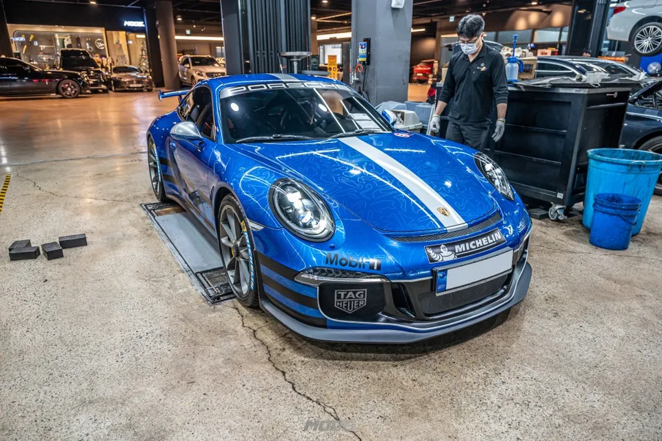 Porsche 911 exhaust upgrade installation result