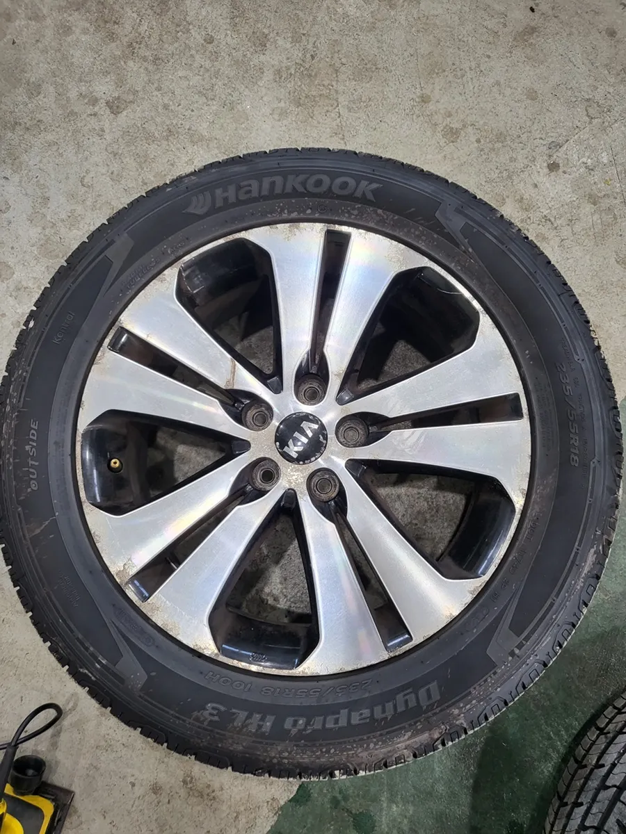 Kia Sportage wheel repair installation result