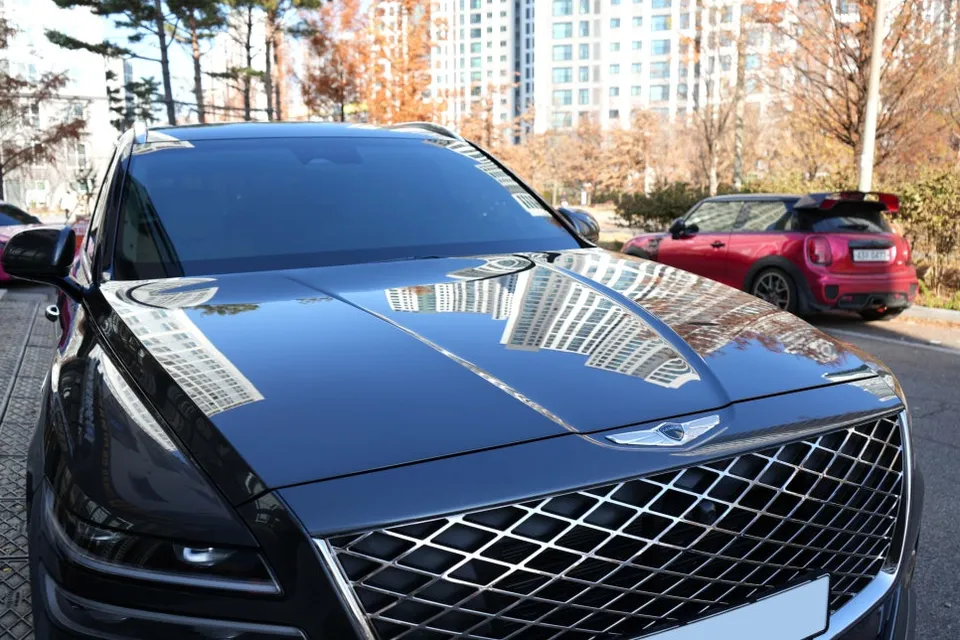 Genesis GV80のガラスコーティング事例|韓国での施工 施工写真 3-2