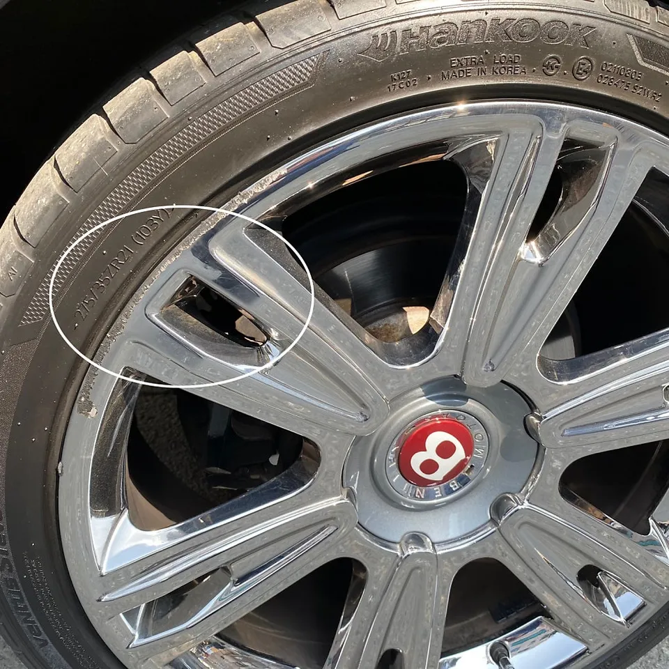 Bentley Flying Spur wheel repair - Bentley Flying Spur Wheel Repair Review - Restored to Perfection photo 3