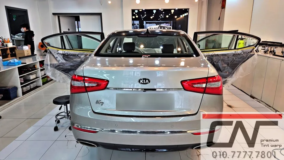 Kia K7のカーフィルム施工事例|費用目安と仕上がり 施工写真 1-2