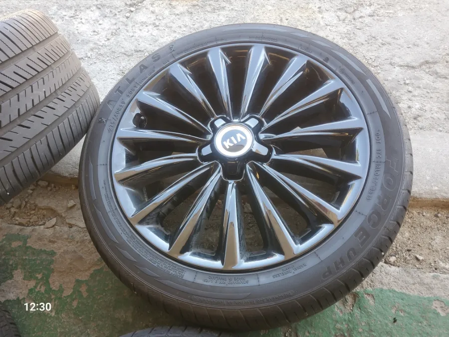 Kia K900 wheel repair installation result